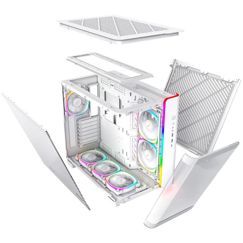 Кутия MONTECH KING 95 PRO ARGB TG Mid Tower Бяла PChub BG